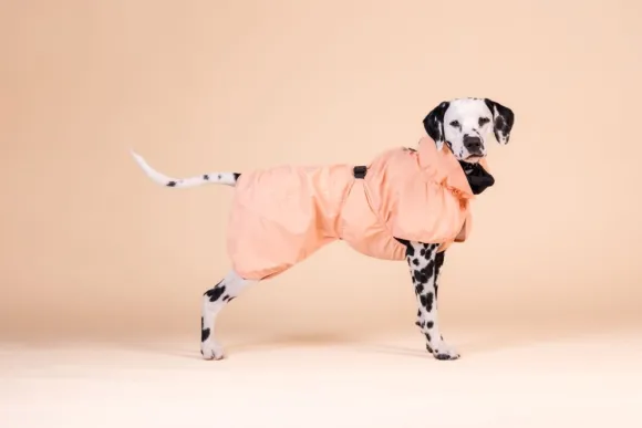 PAIKKA Reflective Shell Raincoat Peach 45-50 cm