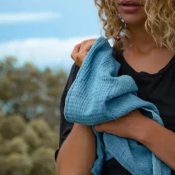 Pangea Eco Towel 2.0 Standard 120 x 70 cm bambupyyhe, sininen