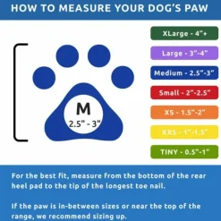 Pawz Dog Boots Black M