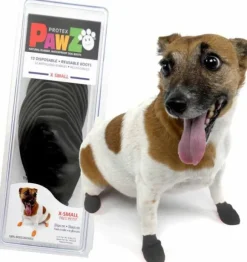 Pawz Dog Boots Black XS