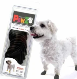 Pawz Dog Boots Black XXS