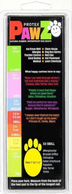 Pawz Dog Boots Black XXS