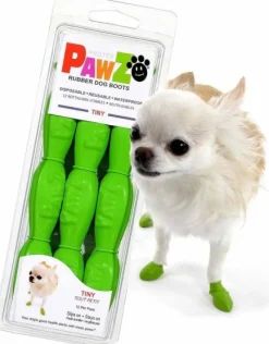 Pawz Dog Boots Color Apple Green Tiny