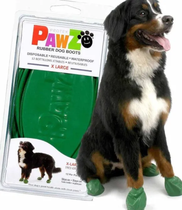 Pawz Dog Boots Color Green XL