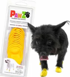 Pawz Dog Boots Color Yellow XXS