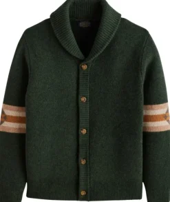 Pendleton Nehalem Lambswool Cardigan Nehalem neuletakki, Forest Green