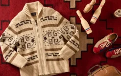 Pendleton The Original Westerley neuletakki, Tan/Brown