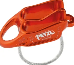 Petzl Belay Device Reverso köysijarru, Red/Orange