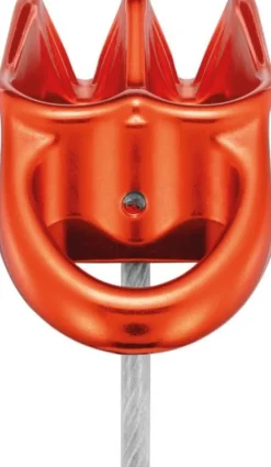 Petzl Belay Device Reverso köysijarru, Red/Orange