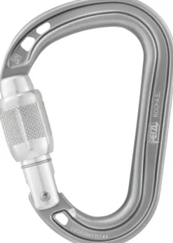 Petzl Rocha Screw-Lock Carabiner karabiini, Grey Light gray