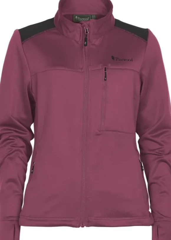 Pinewood Abisko Power Fleece naisten fleecetakki, Pink