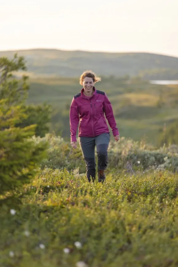 Pinewood Abisko Power Fleece naisten fleecetakki, Pink