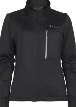 Pinewood Abisko Power Fleece naisten fleecetakki, musta