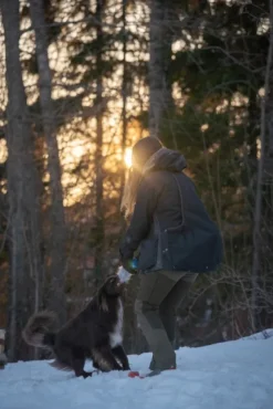 Pinewood Dog Sports 2.0 Jacket Woman Black/Dark Anthracite