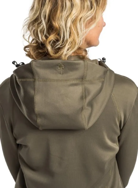 Pinewood Finnveden Hoodie naisten fleecetakki, Olive