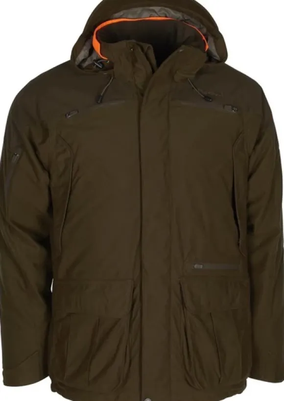 Pinewood Småland Forest Padded Jacket topattu takki, tummanvihreä