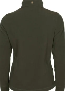 Pinewood Småland Hunters Half Zip Fleece Sweater naisten fleecepaita, ruskea/tummanvihreä