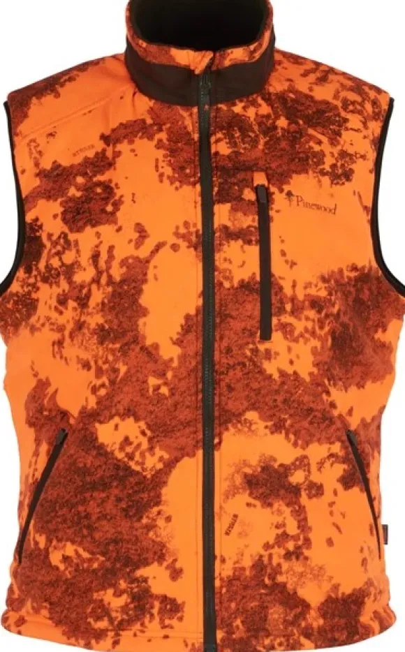 Pinewood Småland Reversible Vest metsästysliivi, oranssi/vihreä