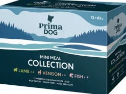 Prima Dog Mini Meal Mix lajitelmapakkaus,12 x 85 g