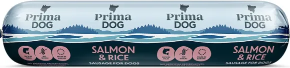 Prima Salmon & Rice -koiranmakkara 800 G