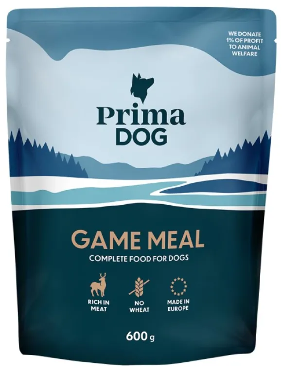 PrimaDog Vilt Måltid märkäruoka, 600g