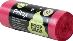 Pritax Pluto koirankakkapussit 50 kpl vaalenpunainen
