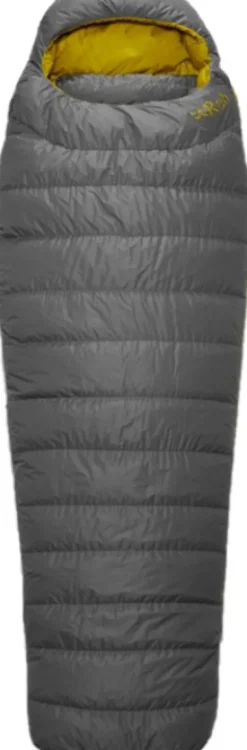 Rab Ascent Pro 400 untuvamakuupussi, pitkä malli, Granite