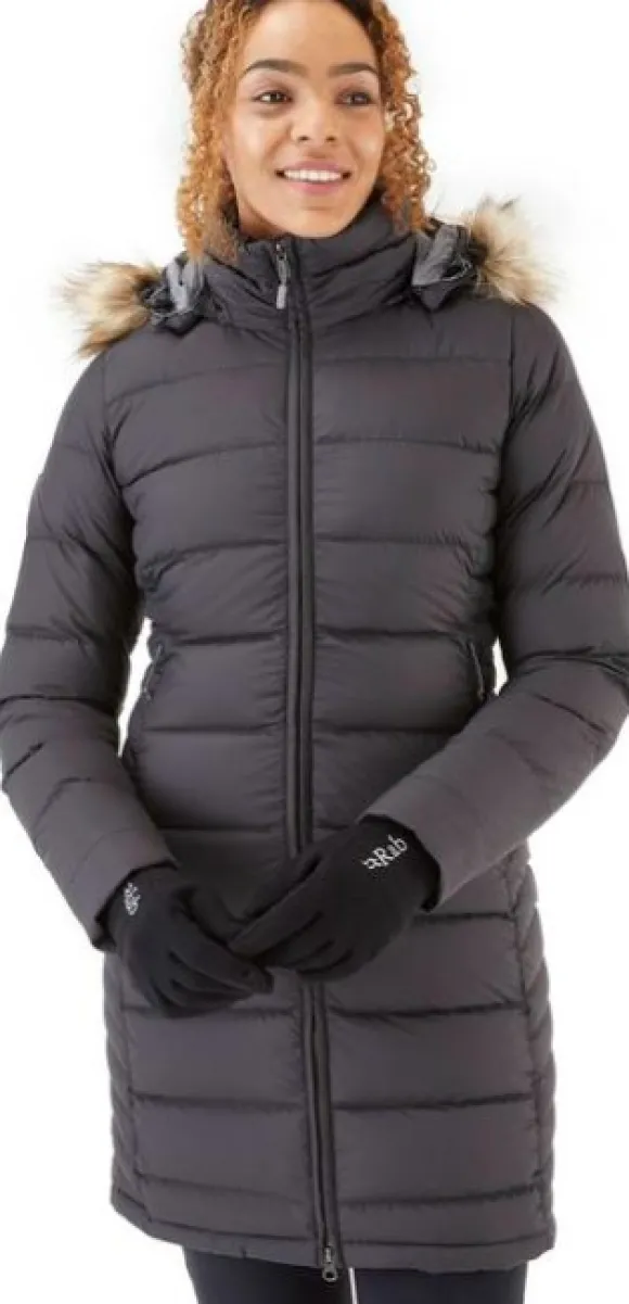 Rab Deep Cover Parka naisten untuvatakki, musta