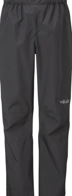 Rab Downpour Eco Full Zip Pants naisten kuorihousut, musta