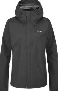 Rab Downpour Eco Jacket naisten ulkoilutakki, musta