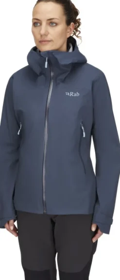 Rab Downpour Light Jacket naisten kuoritakki, sininen