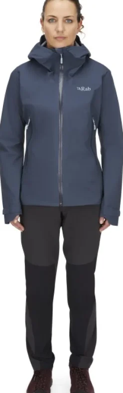 Rab Downpour Light Jacket naisten kuoritakki, sininen