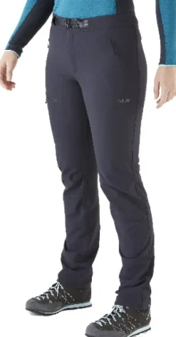 Rab Incline AS Pants naisten softshell-housut, musta