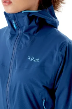 Rab Kinetic 2.0 naisten kuoritakki/softshell-takki, sininen
