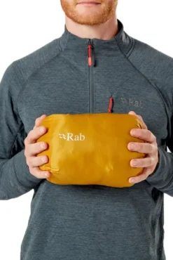 Rab Microlight Alpine kevyt untuvatakki, musta