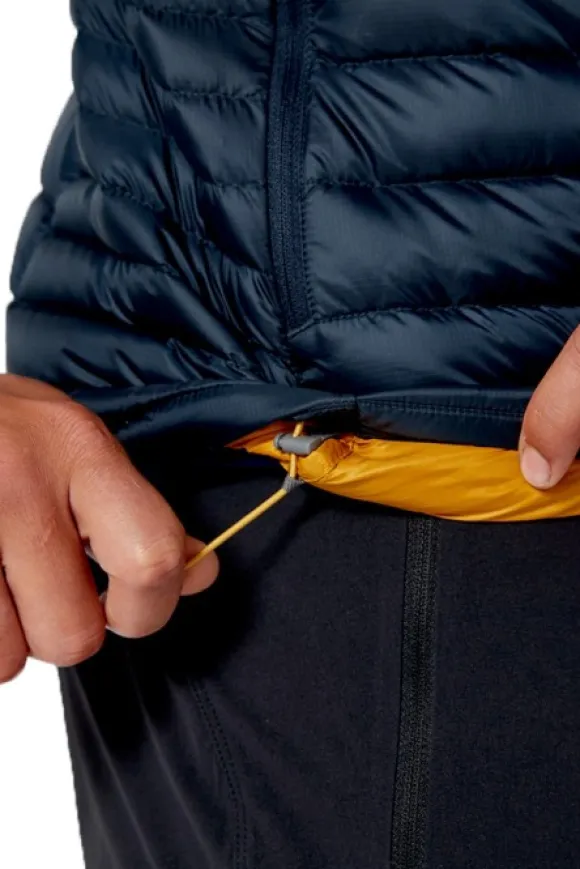 Rab Microlight Vest kevyt untuvaliivi, musta