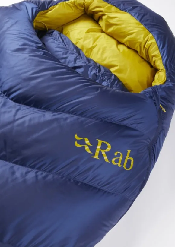 Rab Neutrino 600 untuvamakuupussi, Regular Wide, -12°C Nightfall Blue Unisex