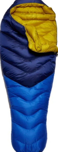 Rab Neutrino 600 untuvamakuupussi, naisten malli, Left Zip -12°C Nightfall Blue