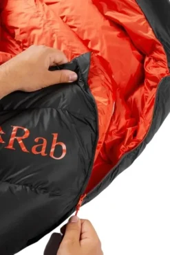 Rab Neutrino Pro 700 Reg Left Zip -10°C untuvamakuupussi, tummanharmaa