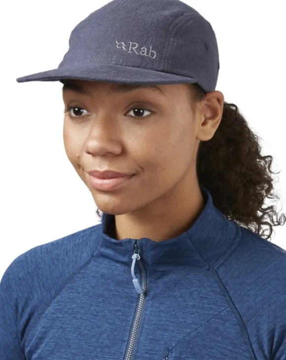Rab Obtuse 5-Panel Cap lippalakki, Ebony