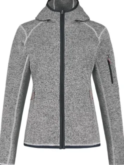 Rab Quest Hoody naisten hupullinen fleecetakki, vaaleanharmaa