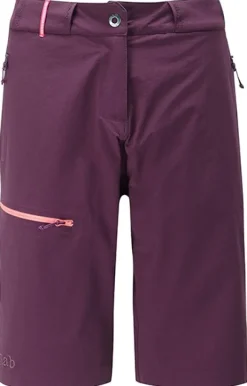 Rab Raid naisten vaellusshortsit, tumma violetti