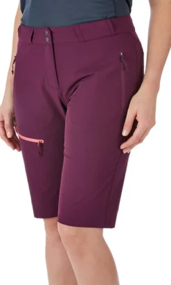 Rab Raid naisten vaellusshortsit, tumma violetti