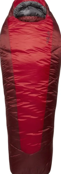 Rab Solar Eco 3 naisten makuupussi, -8°C Ascent Red