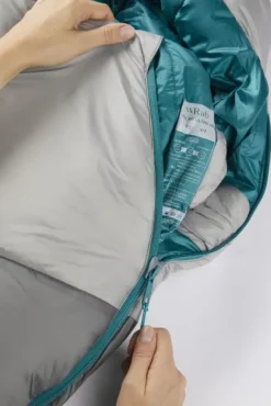 Rab Solar Ultra 3 makuupussi, naisten malli, Dark Pewter