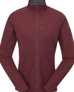 Rab Stormveil Windstopper Jacket naisten tuulitakki, viininpunainen