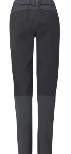 Rab Torque Mountain Softshell naisten kiipeilyhousut, tummanharmaa/musta