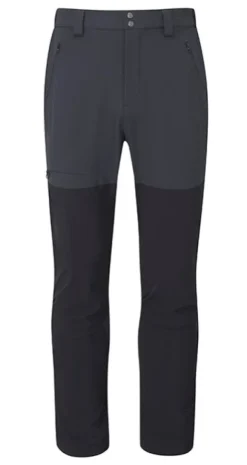 Rab Torque Mountain Softshell Pants kiipeilyhousut, tummanharmaa/musta