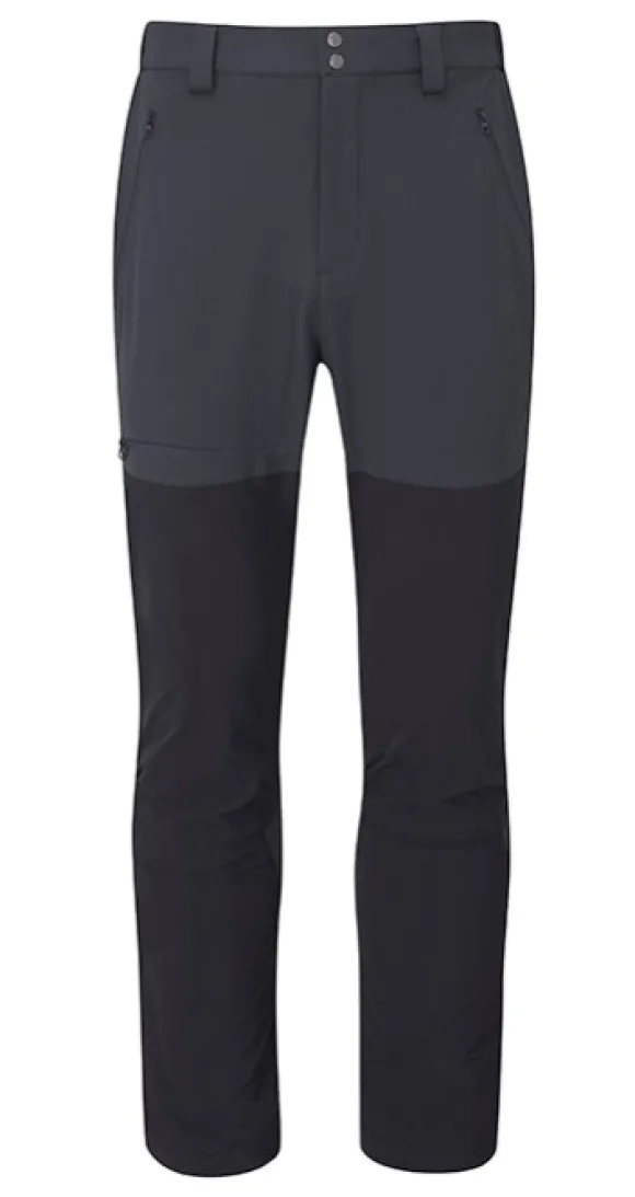 Rab Torque Mountain Softshell Pants kiipeilyhousut, tummanharmaa/musta
