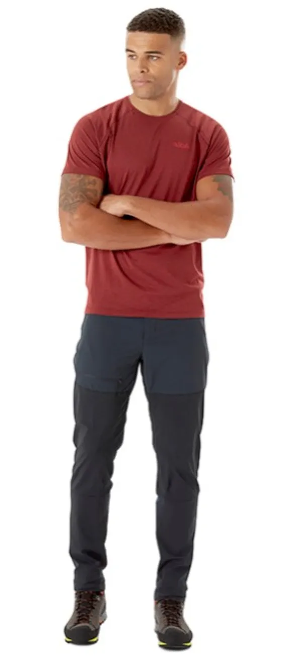 Rab Torque Mountain Softshell Pants kiipeilyhousut, tummanharmaa/musta